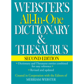 Webster Webster's All-in-One Dictionary & Thesaurus, Second Edition 9781596951471